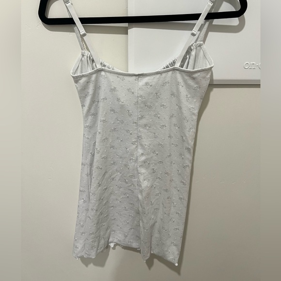 NWT Skims Logo Pointelle Mini Dress - Pacific Floral Print Small - Picture 10 of 10